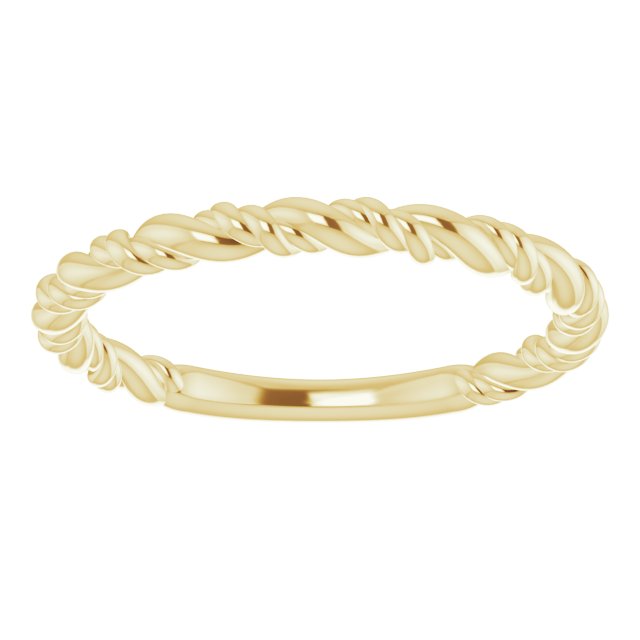 Twisted Rope Stackable Ring