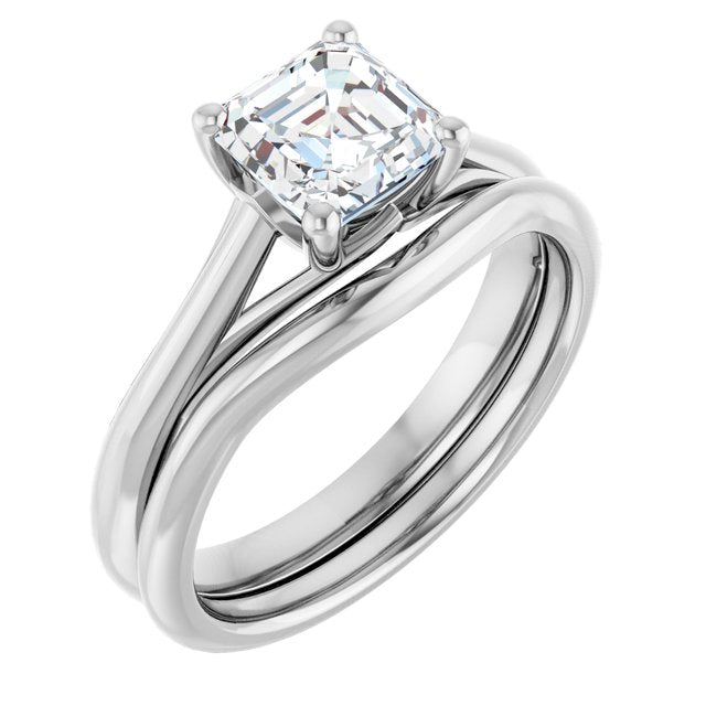 Asscher Ring # style_engagement-ring-mounting