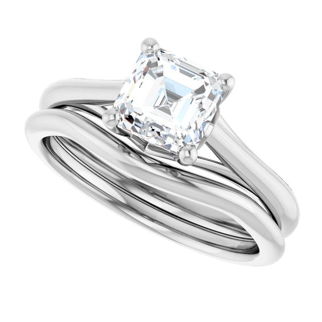 Asscher Ring # style_band