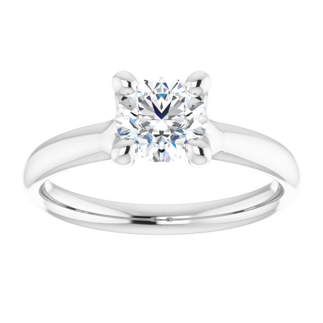 6 mm Round Lab-Grown Diamond Engagement Ring