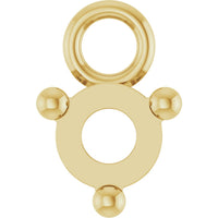 3 mm Round 3-Prong Blank Dangle Settings