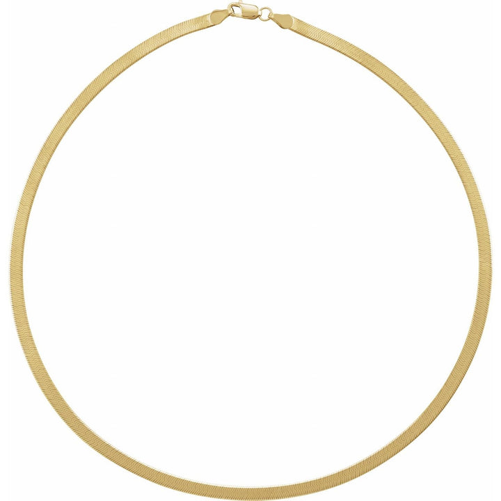 3.8mm Herringbone Chain Necklace 16"18" 20" 24"