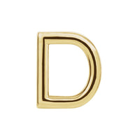 Single D Initial Studs Earrings- Mix and Match Earrings