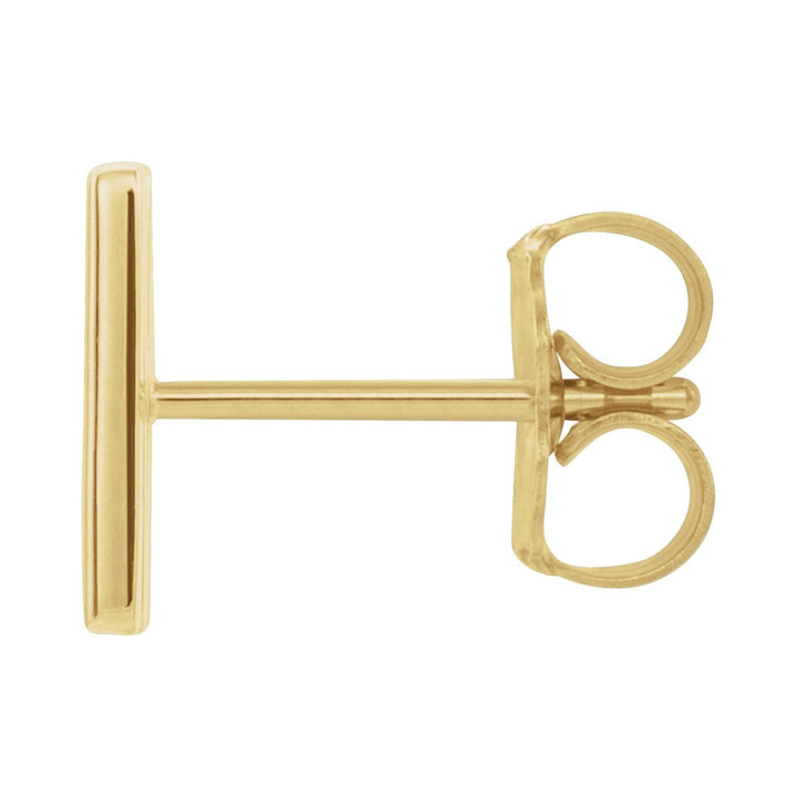 Single M Initial Studs Earrings- Mix and Match Earrings