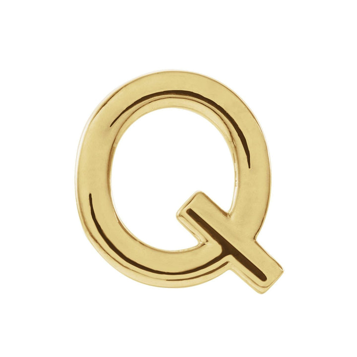 Single Q Initial Studs Earrings- Mix and Match Earrings