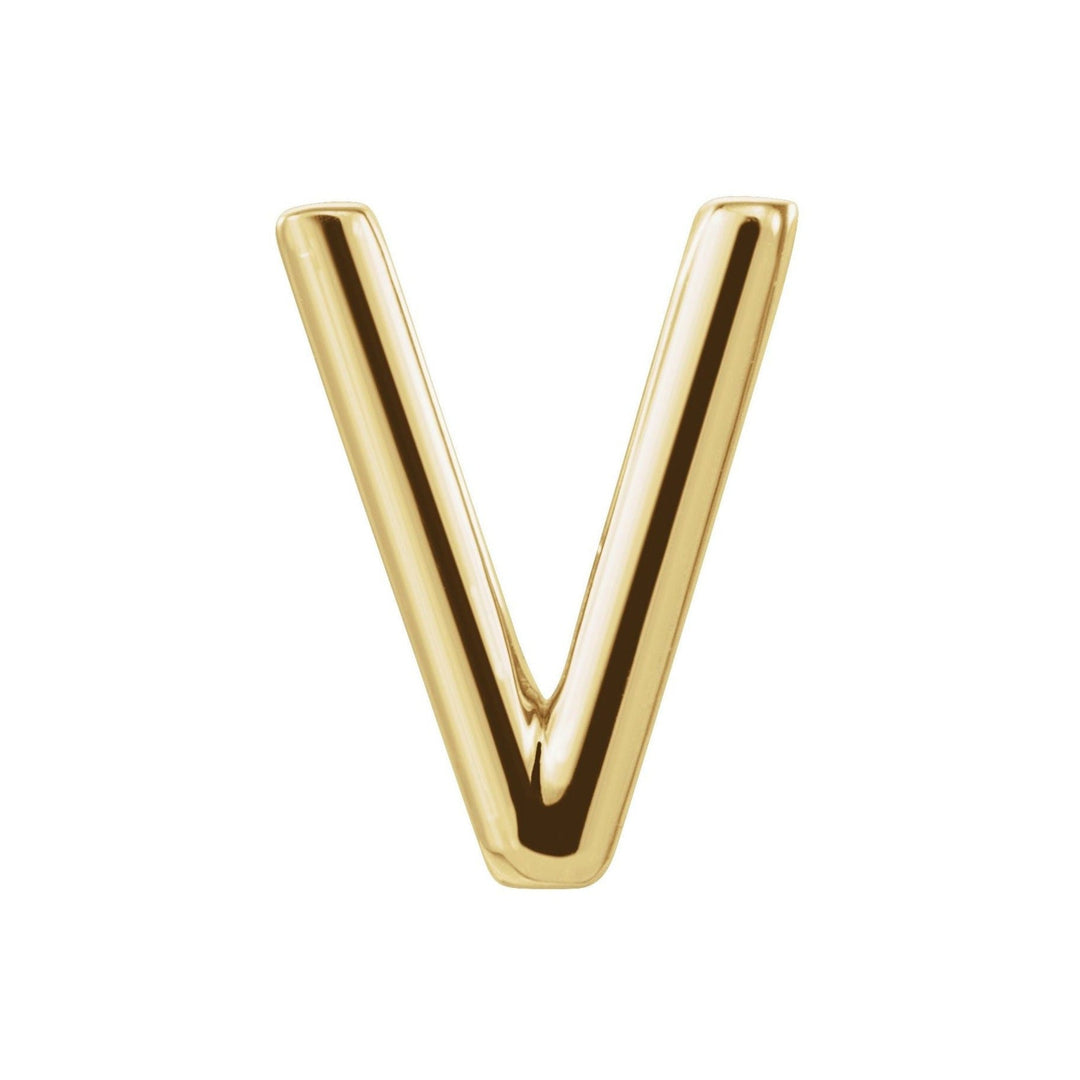Single V Initial Studs Earrings- Mix and Match Earrings