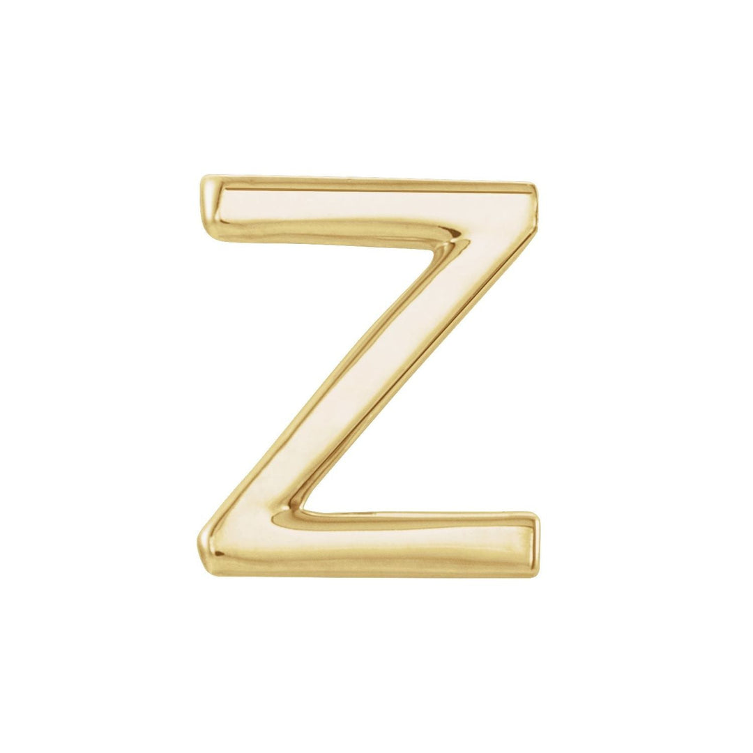 Single Z Initial Studs Earrings- Mix and Match Earrings