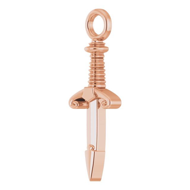 Mini Sword Dagger Dangle Charm Hoop Knife Jewelry
