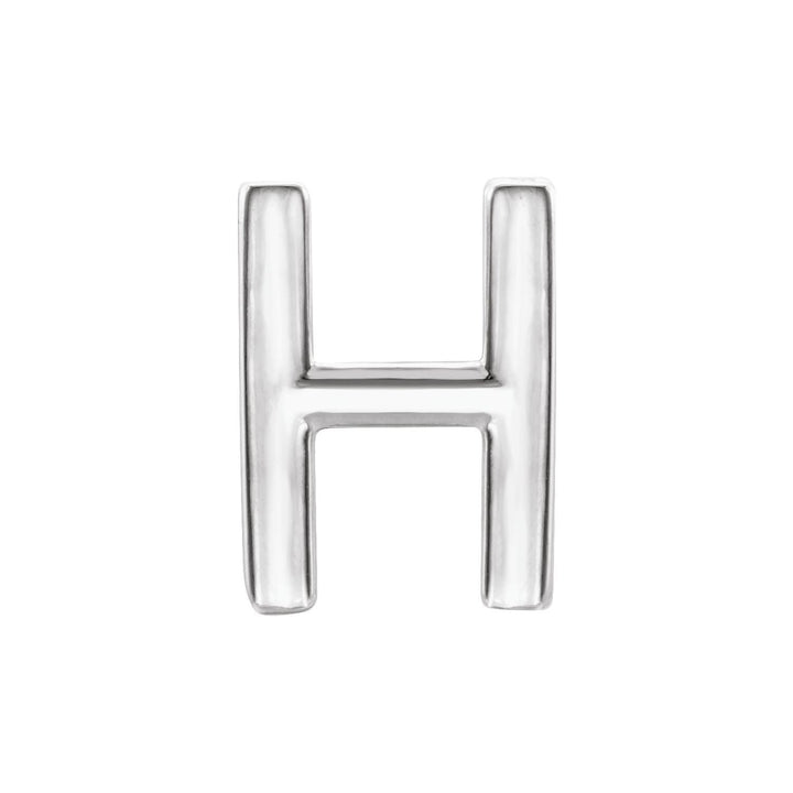 Single H Initial Studs Earrings- Mix and Match Earrings