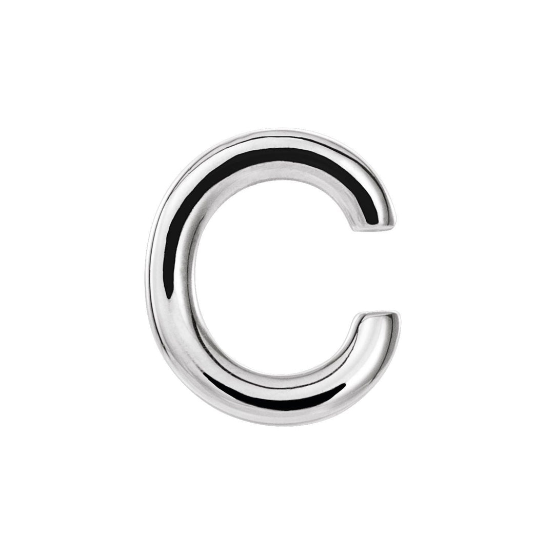 Single C Initial Studs Earrings- Mix and Match Earrings