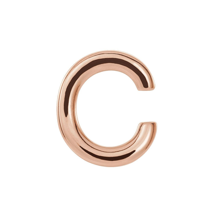 Single C Initial Studs Earrings- Mix and Match Earrings