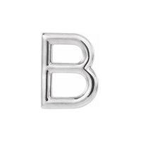 Single B Initial Studs Earrings- Mix and Match Earrings