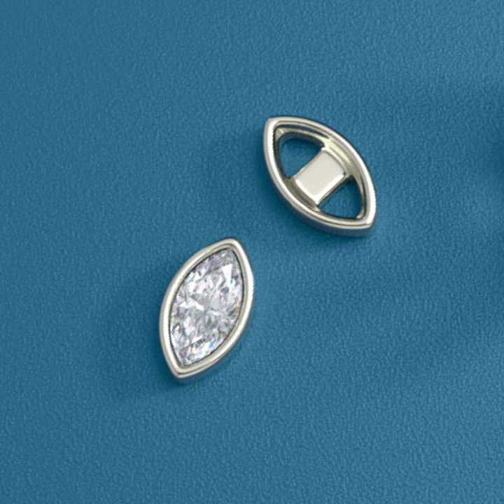 Marquise Bezel Stud Earrings Mountings