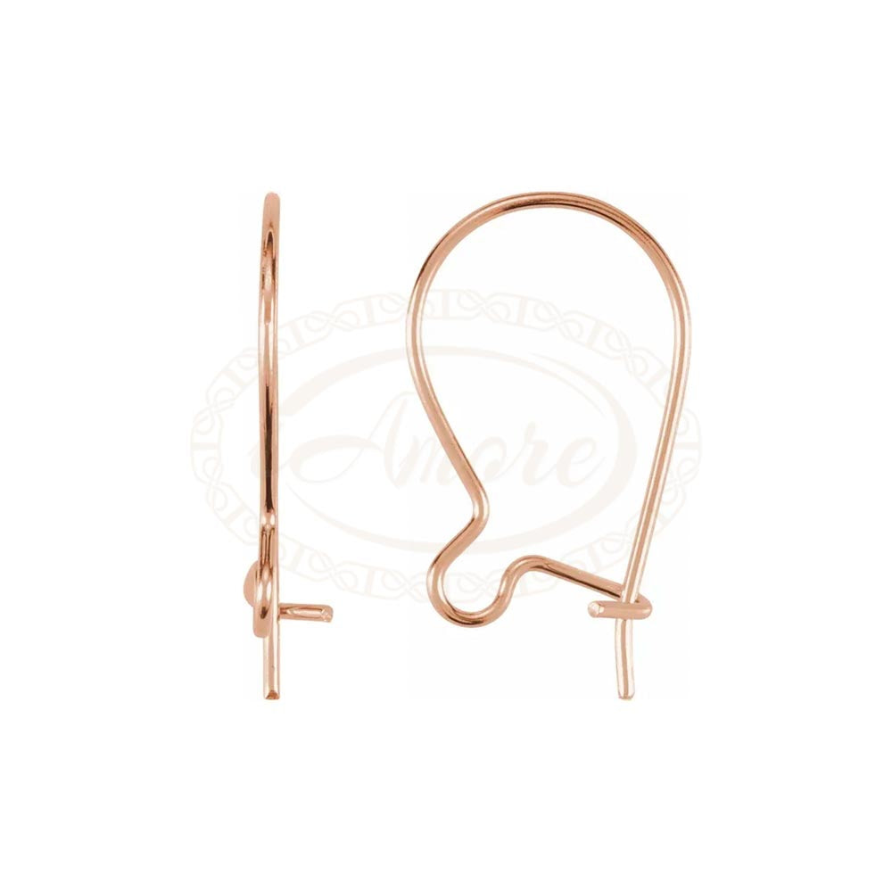 Plain Kidney Ear Wire Earring Top with Open Ring