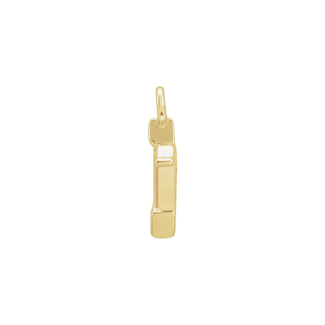 14K Gold Petite Sagittarius Diamond Zodiac Dangle For Charm Earring Pendant Necklace