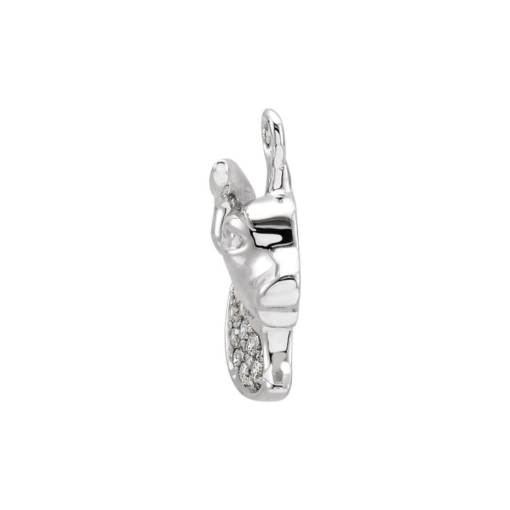 14K Gold Petite Taurus Diamond Zodiac Dangle For Charm Earring Pendant Necklace