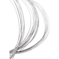 14K White 26-30 Gauge Round Wire 36" - 1/2 Hard (Standard)