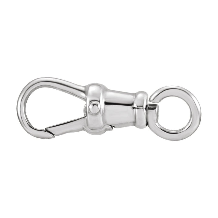 14K Yellow Gold Swivel Lobster Clasp Snap Hook w/Ring Chain Findings 19.3mm