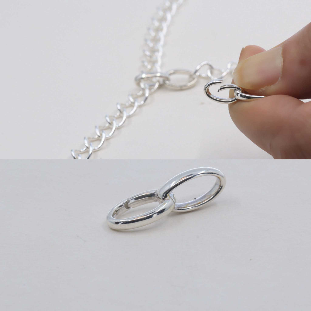 Extra Large Sterling Silver Bolt Ring Clasp: 925 Sailors Necklace Closure - Israel