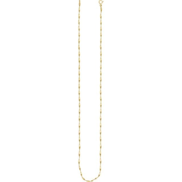 1.6mm twisted herringbone chain necklace 16"18" 20"