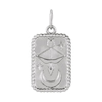 Bow and Arrow Pendant Dog Tag Pendant Necklace