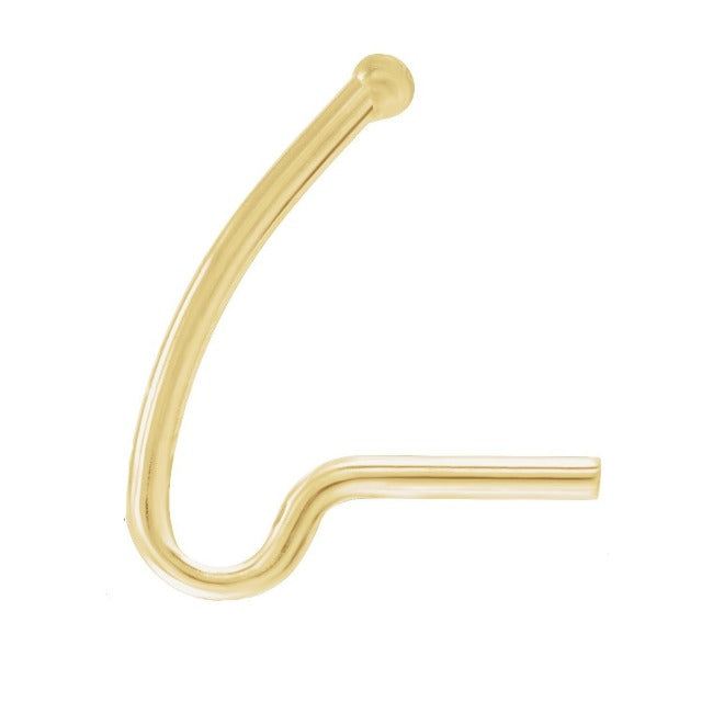 14K Gold Backless Ear Wire