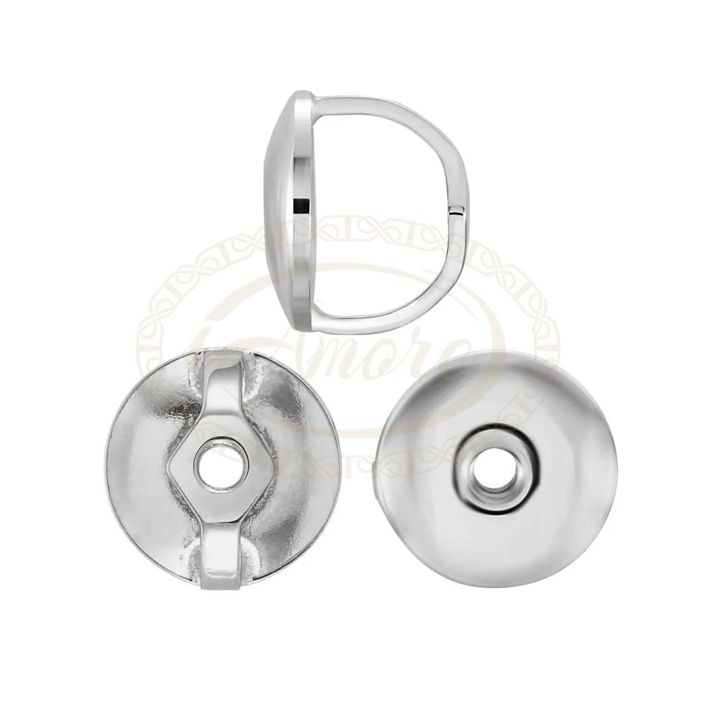 Threaded Earring Back with 5.3 mm Pad Fit 0.044" Post
