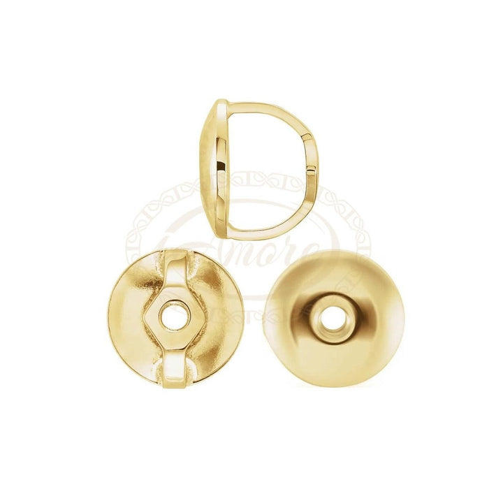 Threaded Earring Back with 5.3 mm Pad Fit 0.044" Post