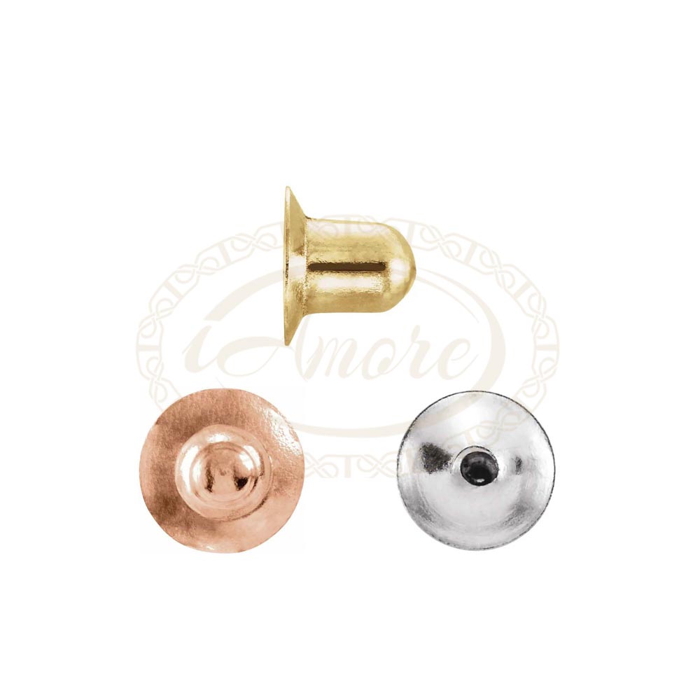 Baby Threaded Earring Back with 3.9 mm Pad Fit 0.03" Post