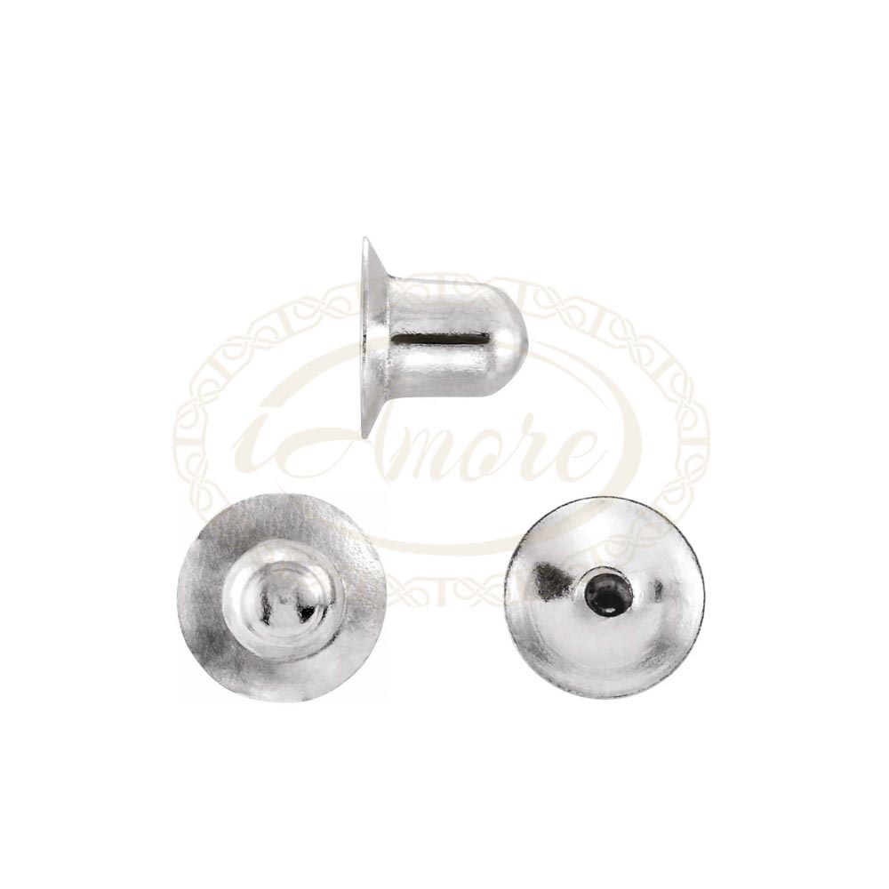 Baby Threaded Earring Back with 3.9 mm Pad Fit 0.03" Post