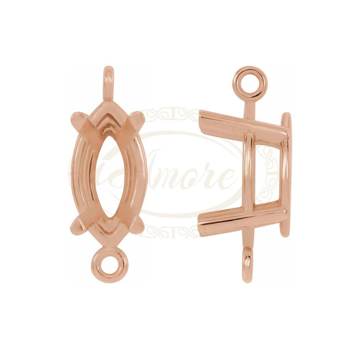 Marquise 4-Prong Intermediate Link Setting Mountings