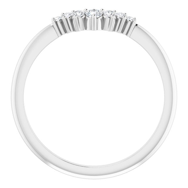 1/3 CTW Journey Diamond Contour Wedding Ring Enhancers
