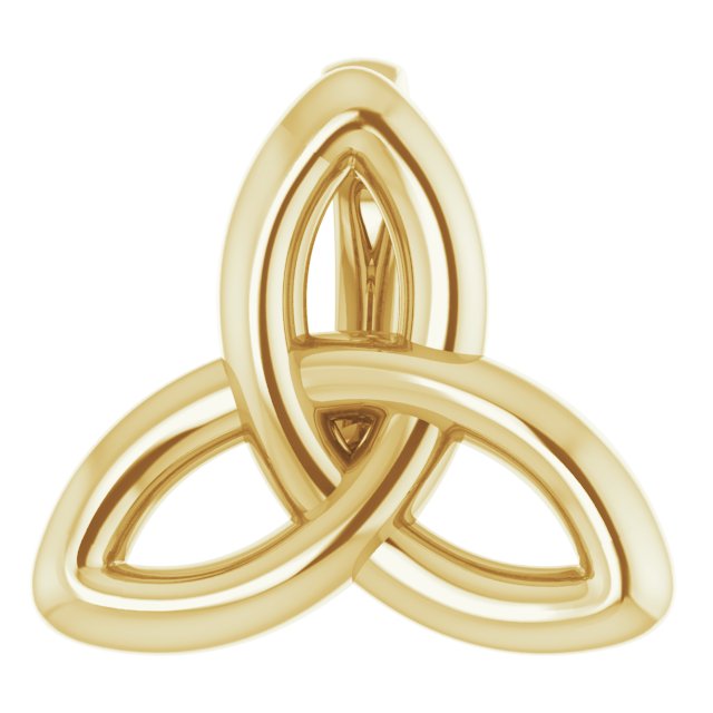 Delicate Celtic Trinity Pendant Necklace