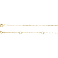 1mm Adjustable Diamond Cut Cable Chain 16-18"