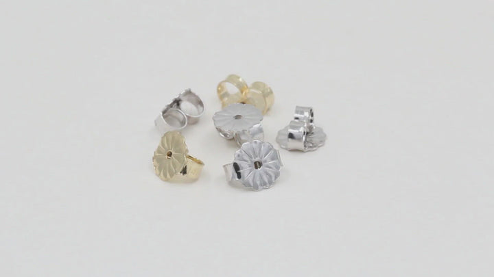5.5mm deluxe daisy friction ear nuts.