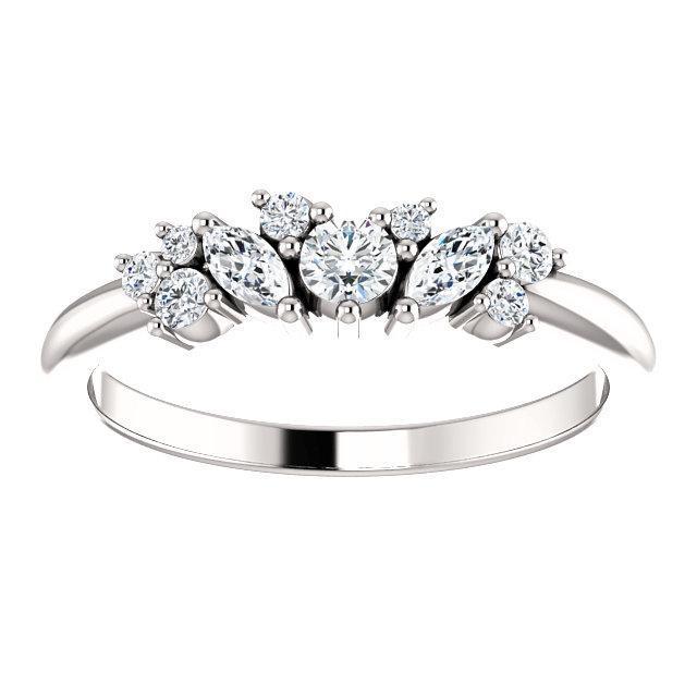 Cluster Diamond Accents Ring